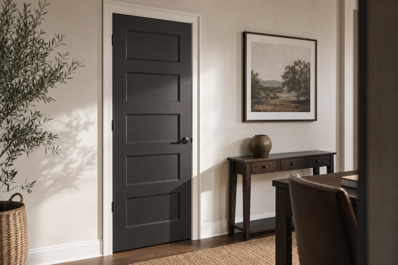 Universal by Benjamin Moore on interior-doors