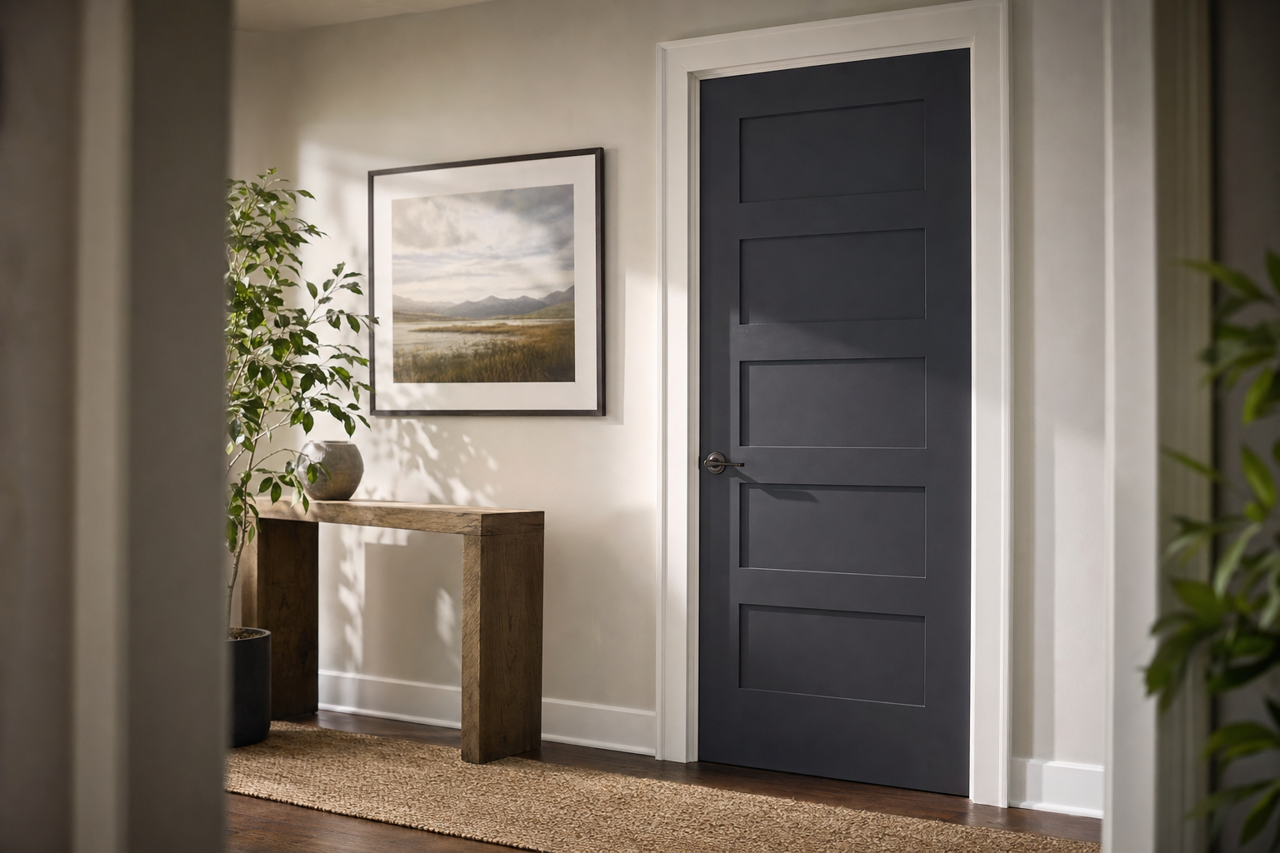 Toucan by Benjamin Moore on interior-doors