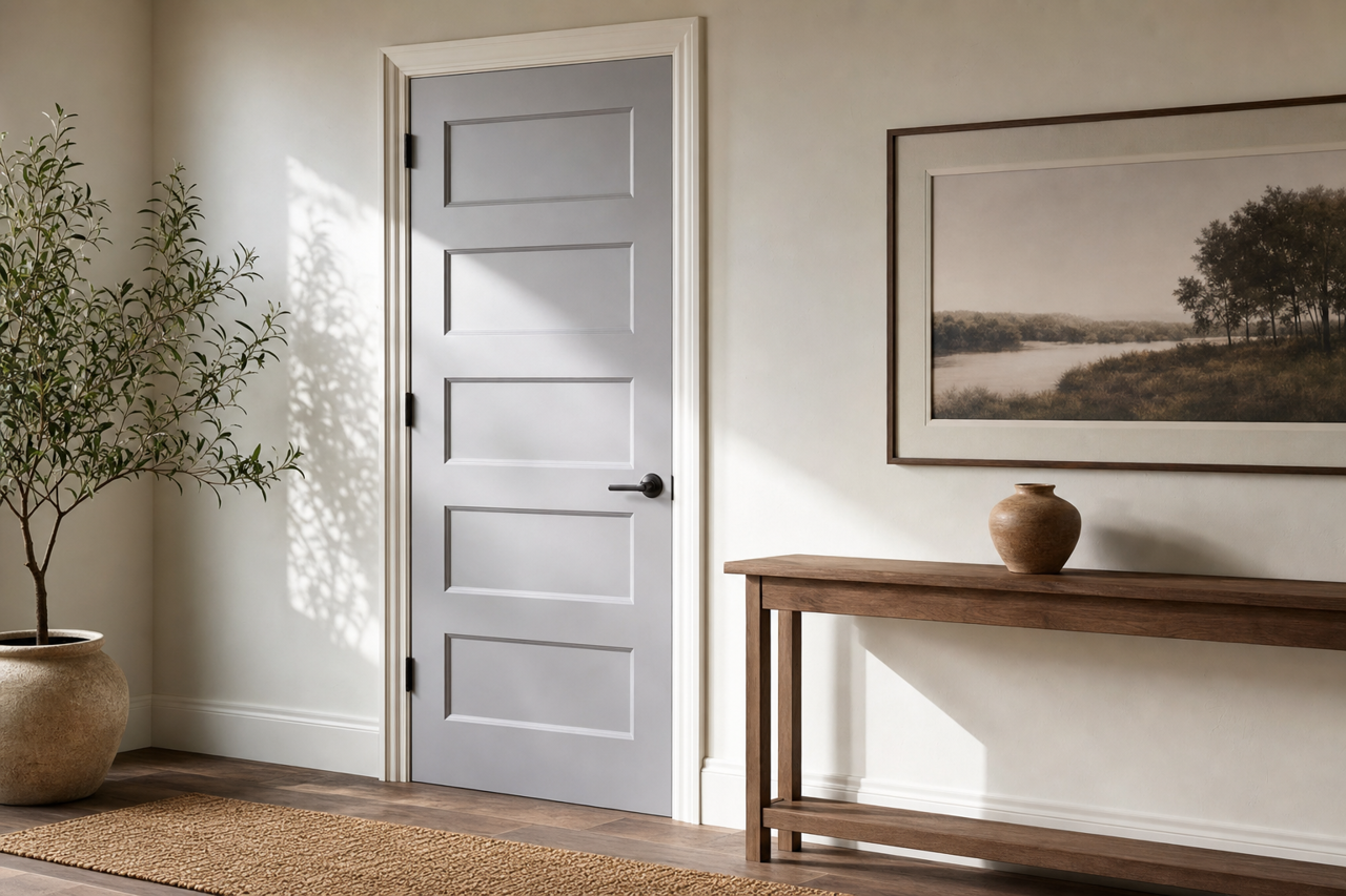 Excalibur by Benjamin Moore on interior-doors
