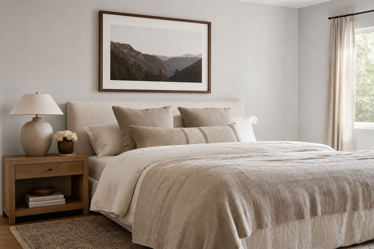 Misty by Benjamin Moore on interiors