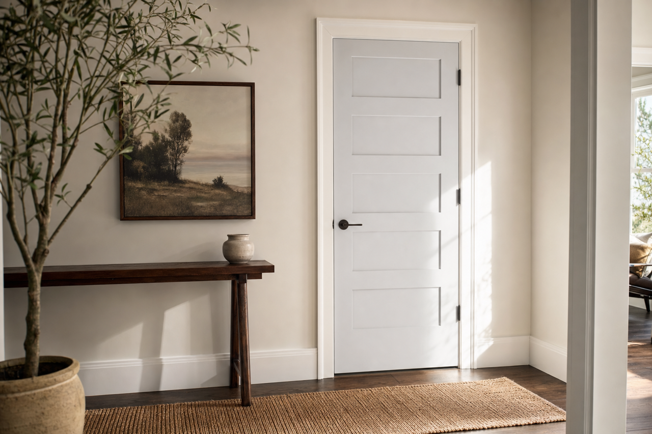 Heaven by Benjamin Moore on interior-doors