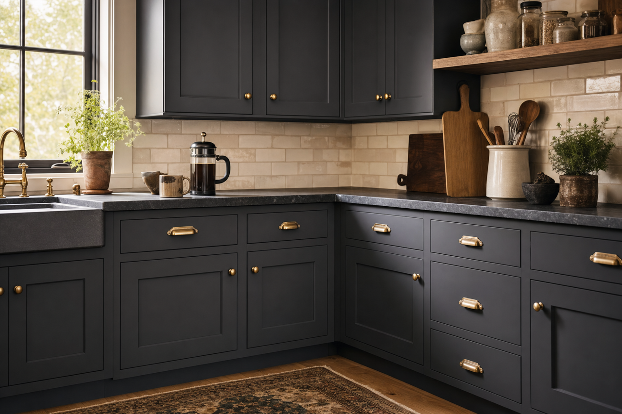 Space by Benjamin Moore on cabinets