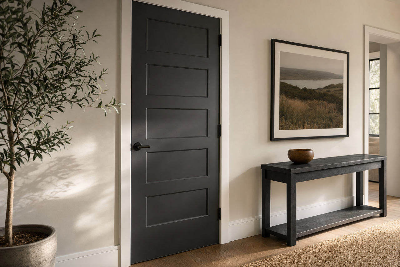 Space by Benjamin Moore on interior-doors