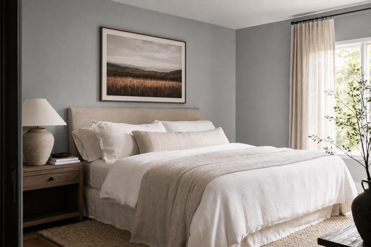 Nickel by Benjamin Moore on interiors