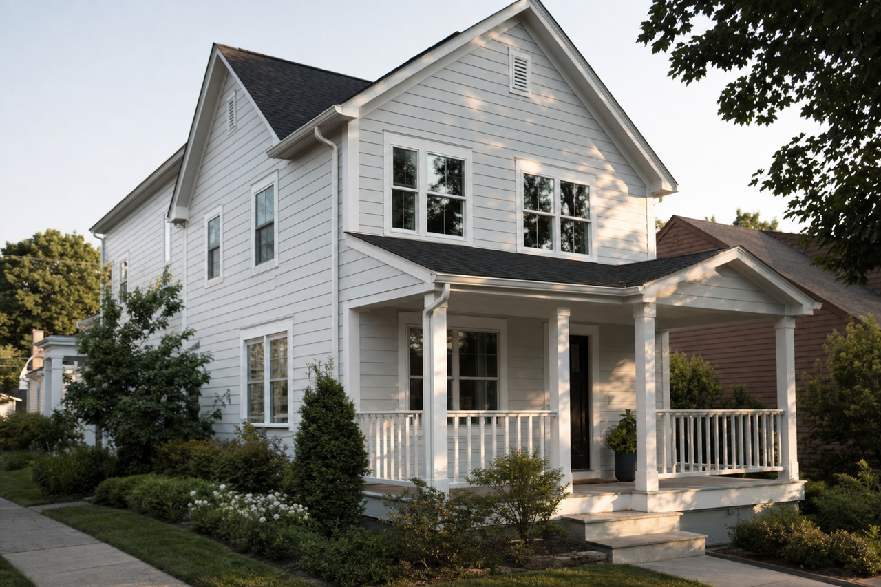 Stone by Benjamin Moore on exterior