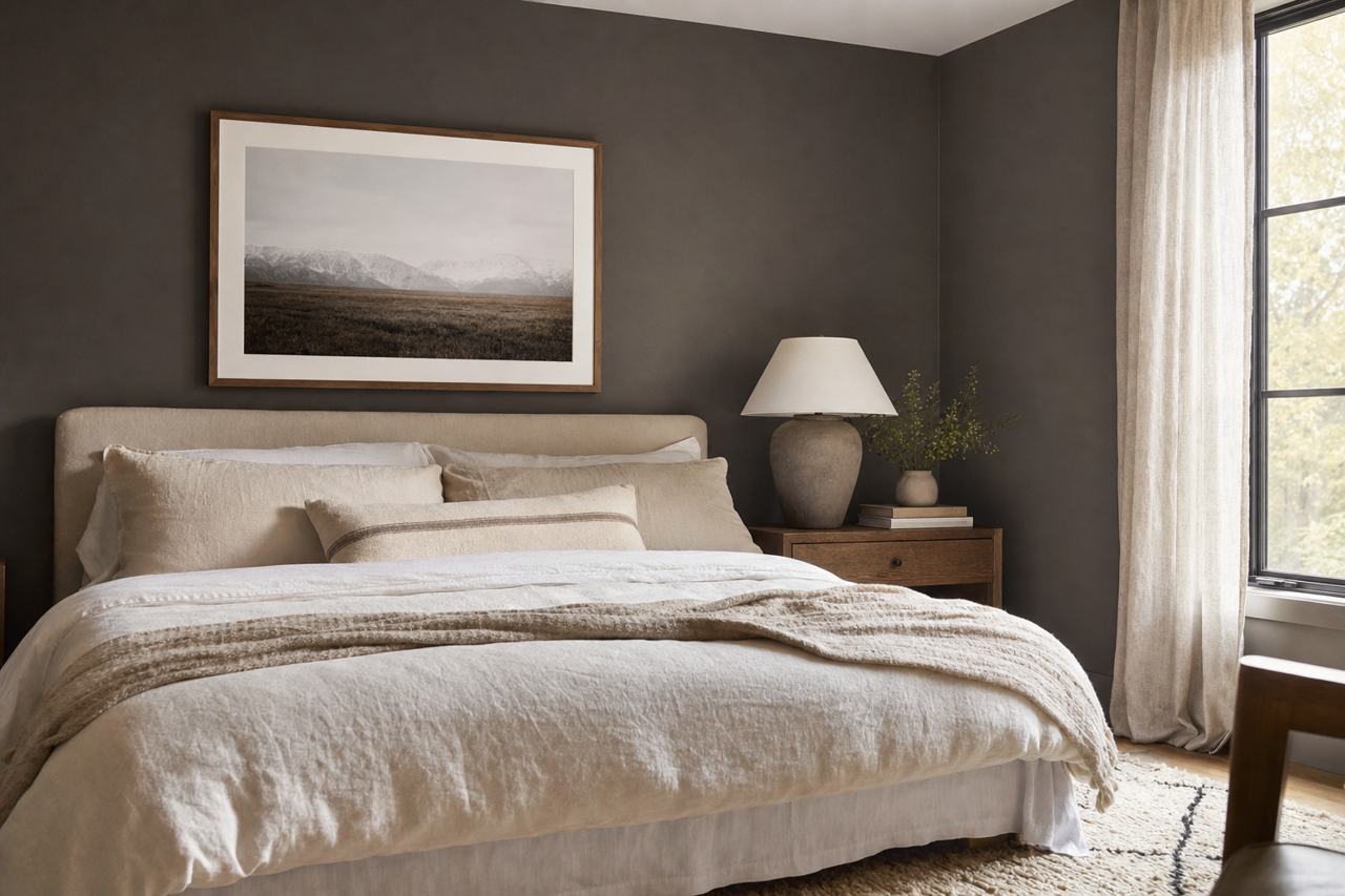 Gray by Benjamin Moore on interiors