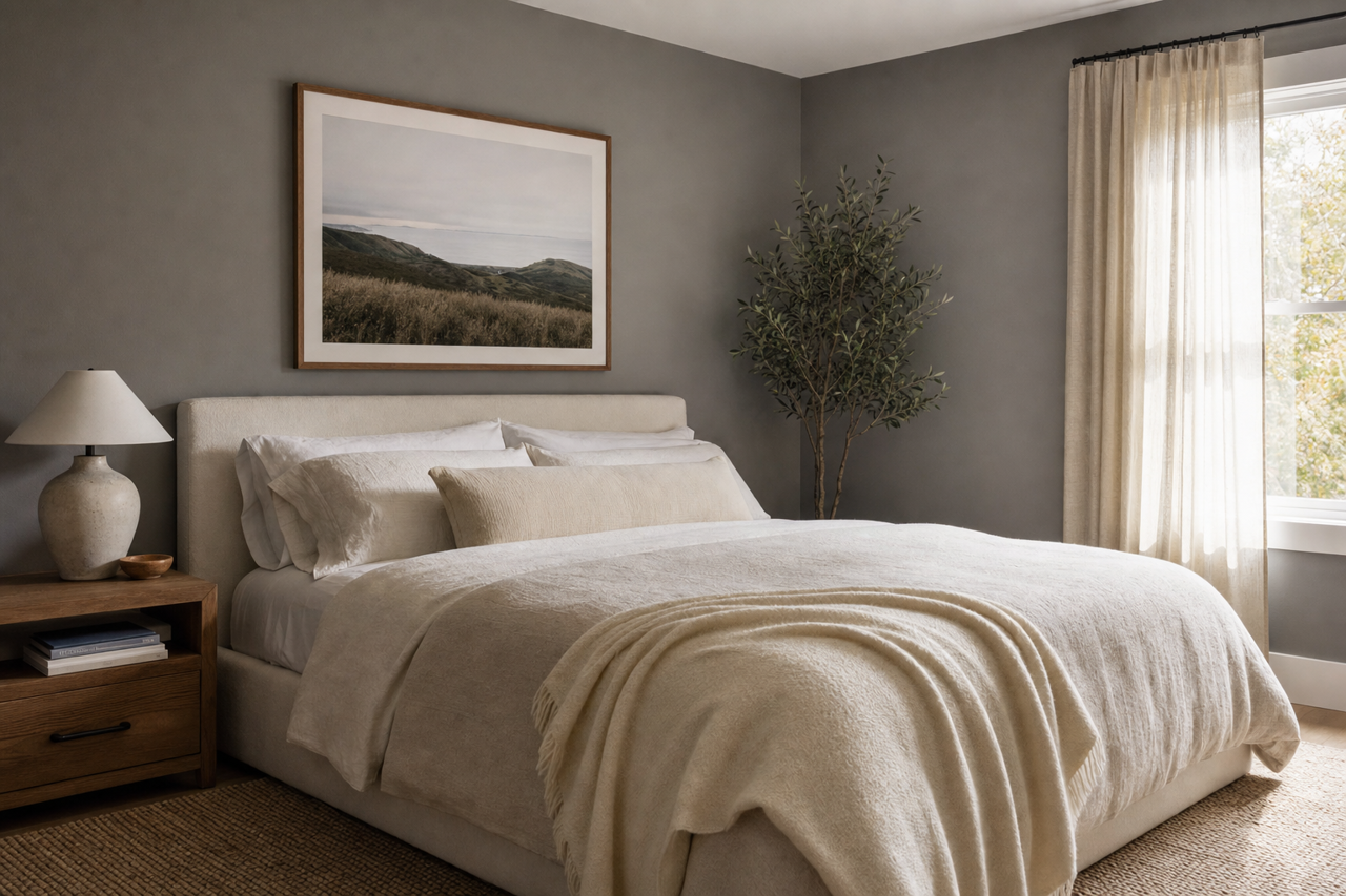 Steel by Benjamin Moore on interiors