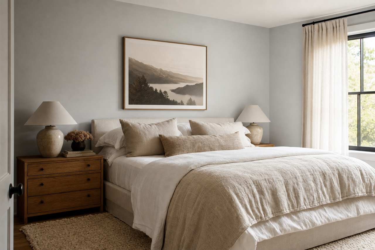 Silver by Benjamin Moore on interiors