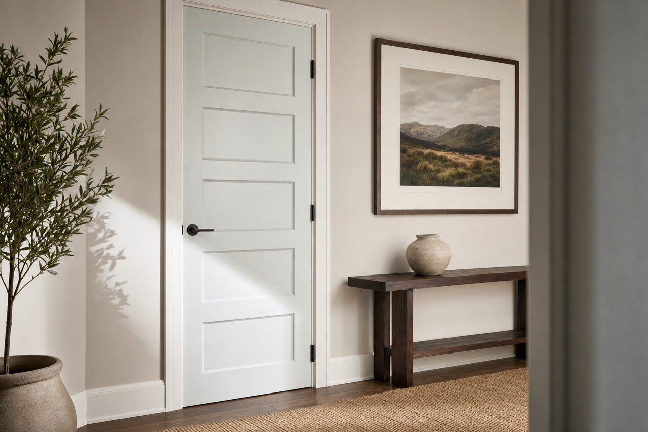 Iced by Benjamin Moore on interior-doors