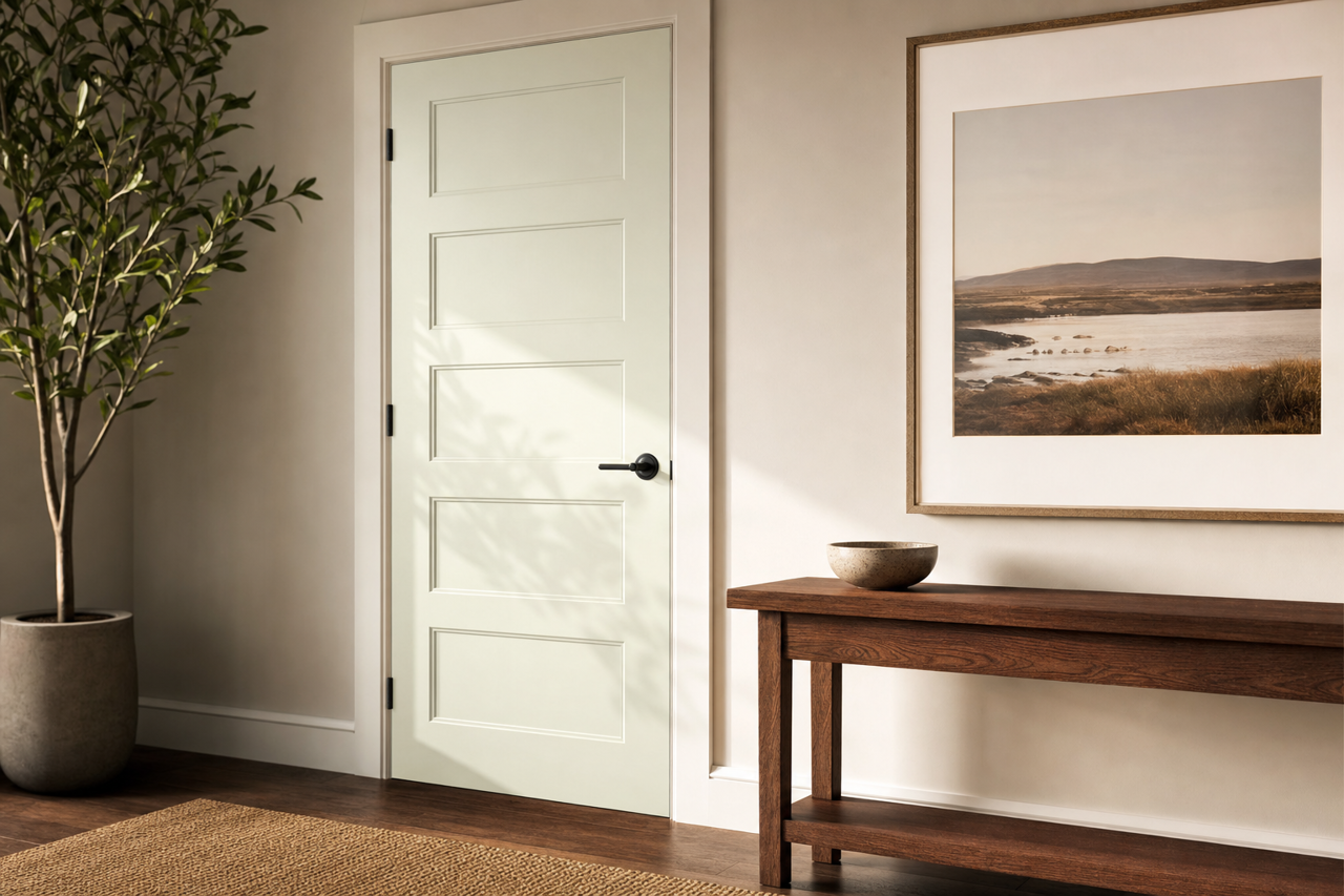 Chantilly by Benjamin Moore on interior-doors