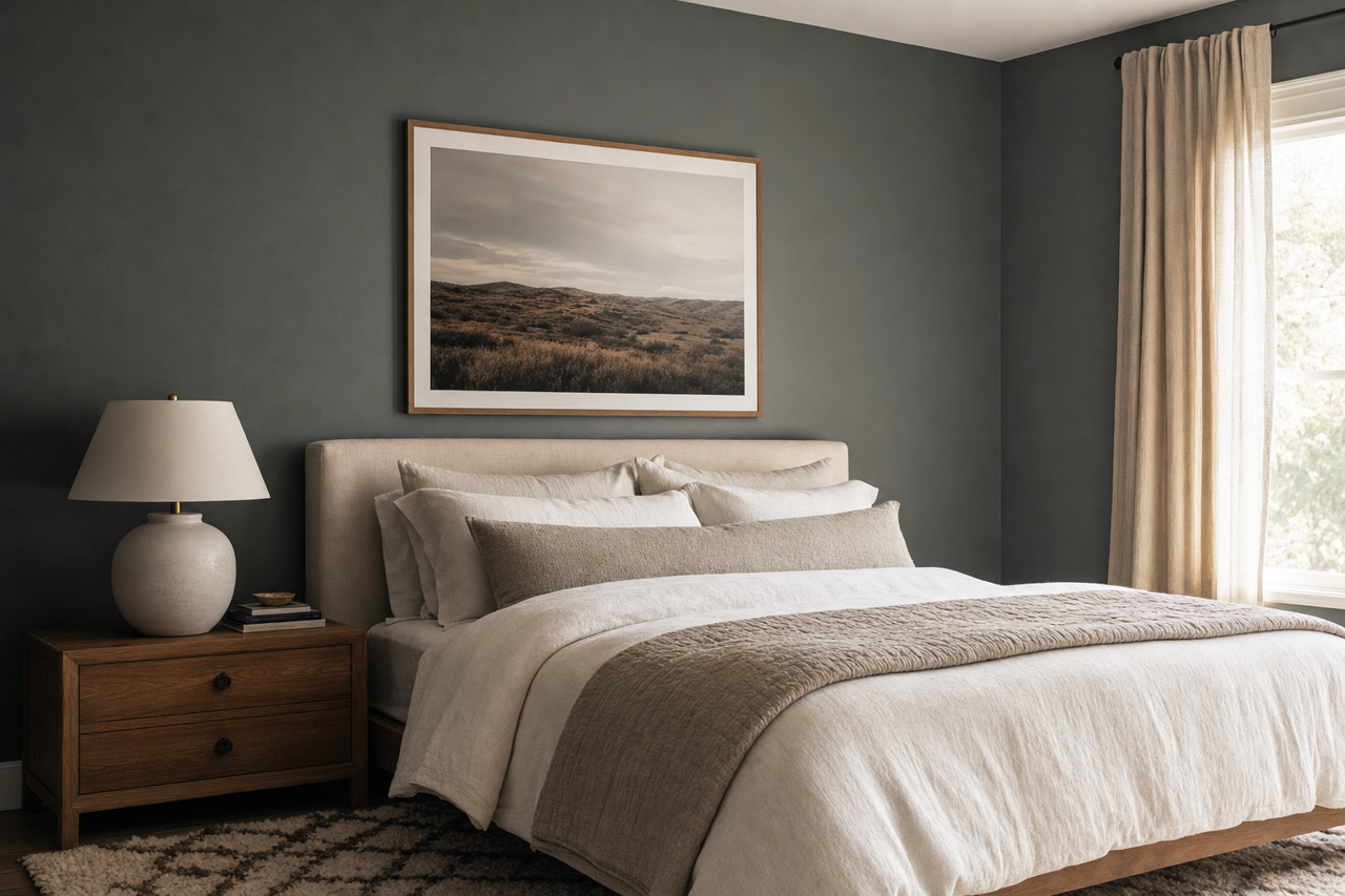 Dark by Benjamin Moore on interiors