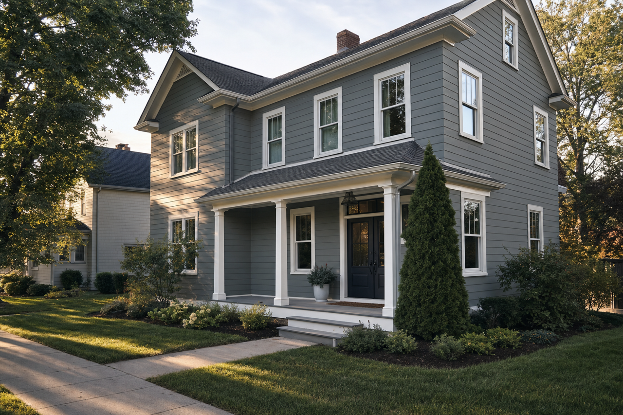 Steep by Benjamin Moore on exterior