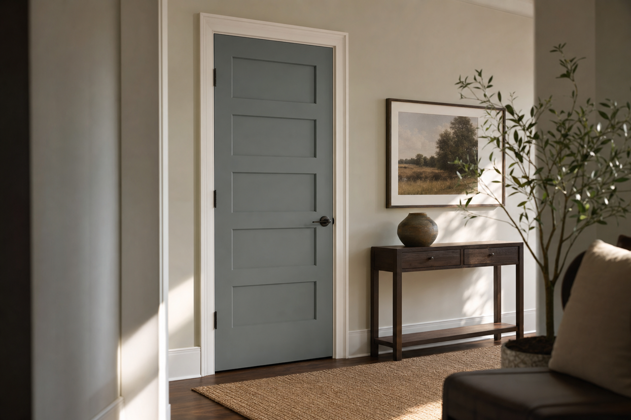 Steep by Benjamin Moore on interior-doors