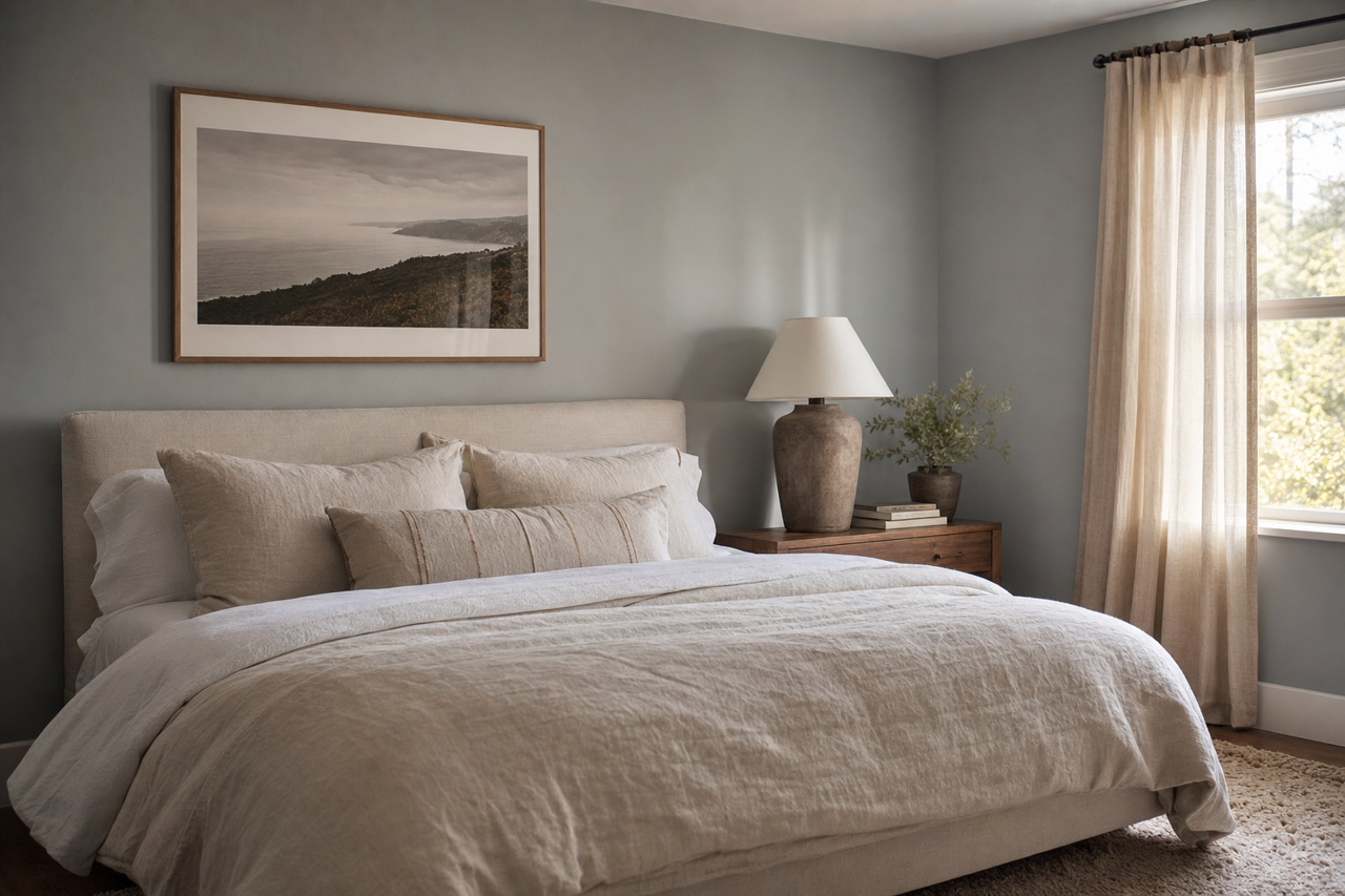 Cloudy by Benjamin Moore on interiors