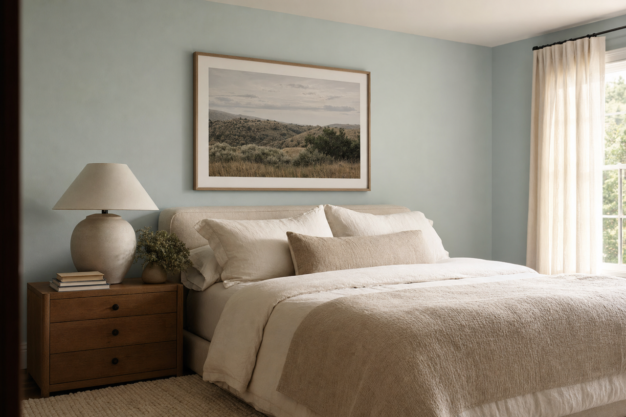 Smoke by Benjamin Moore on interiors