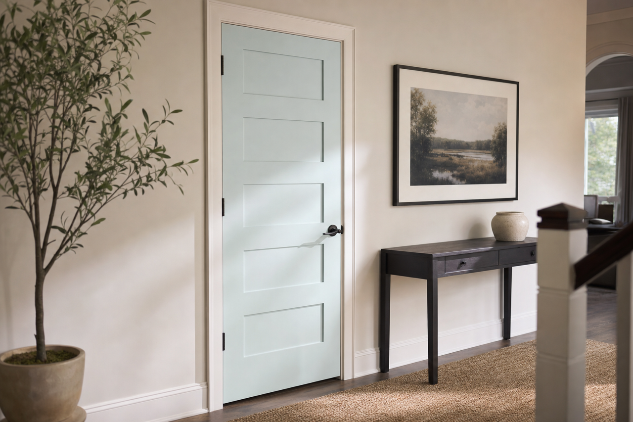 Iceberg by Benjamin Moore on interior-doors