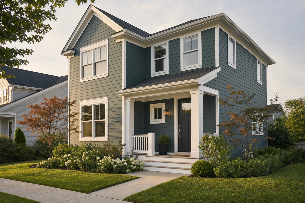 Mediterranean by Benjamin Moore on exterior