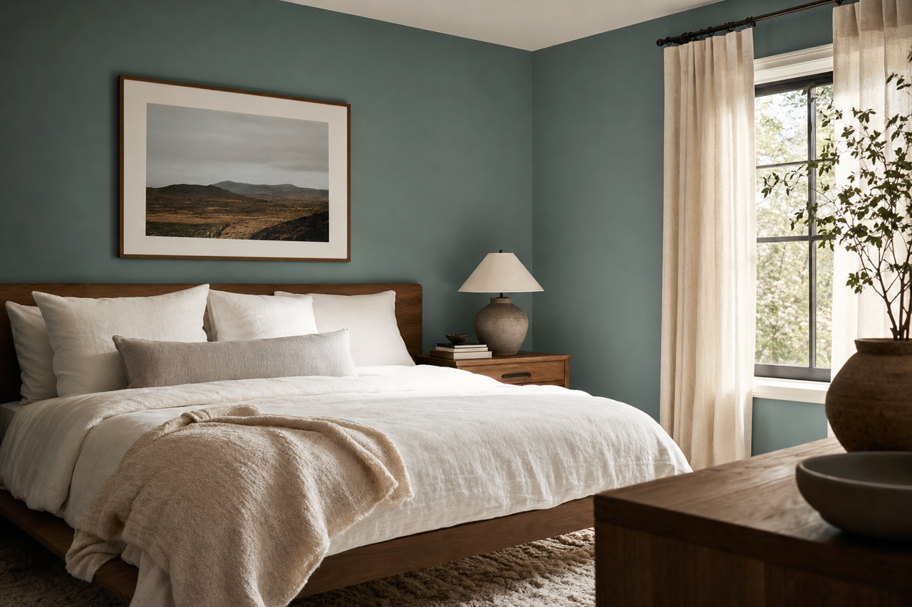 Caribbean by Benjamin Moore on interiors
