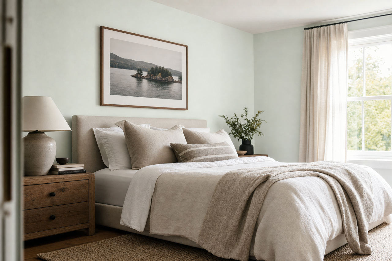 Sea by Benjamin Moore on interiors