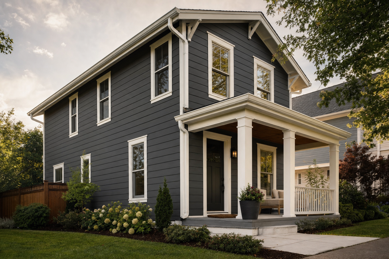 Wrought by Benjamin Moore on exterior