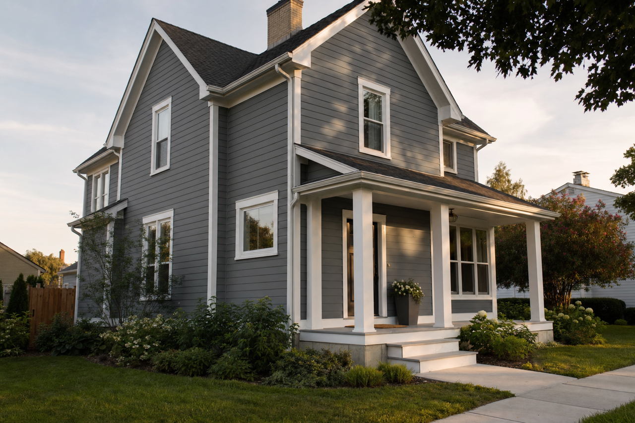 Trout by Benjamin Moore on exterior