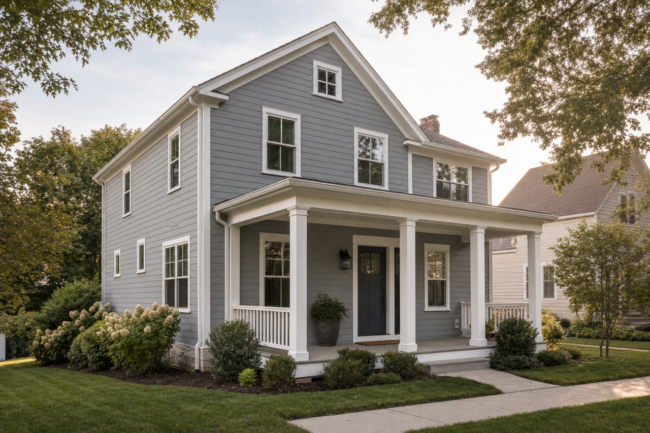 Deep by Benjamin Moore on exterior
