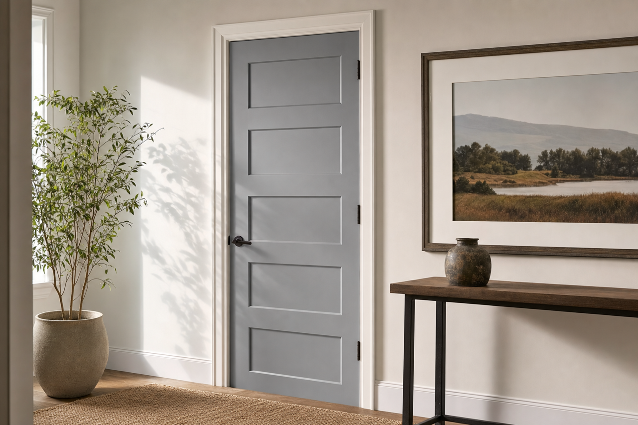 Deep by Benjamin Moore on interior-doors