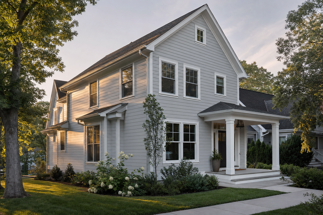 Thundercloud by Benjamin Moore on exterior