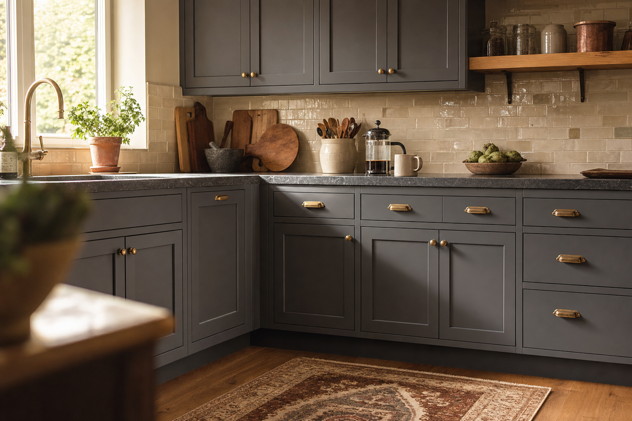 Deep by Benjamin Moore on cabinets