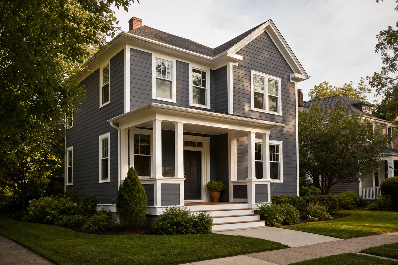 Deep by Benjamin Moore on exterior