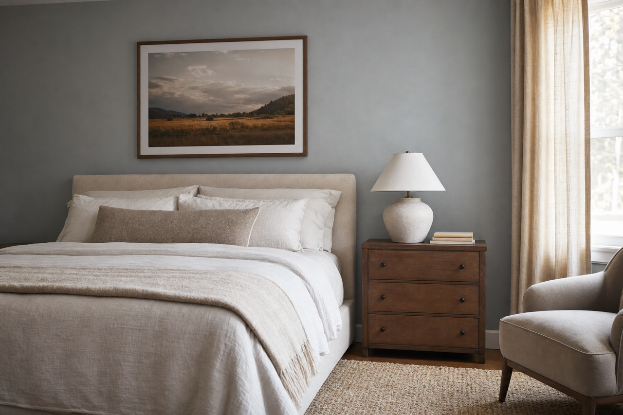 Shadow by Benjamin Moore on interiors