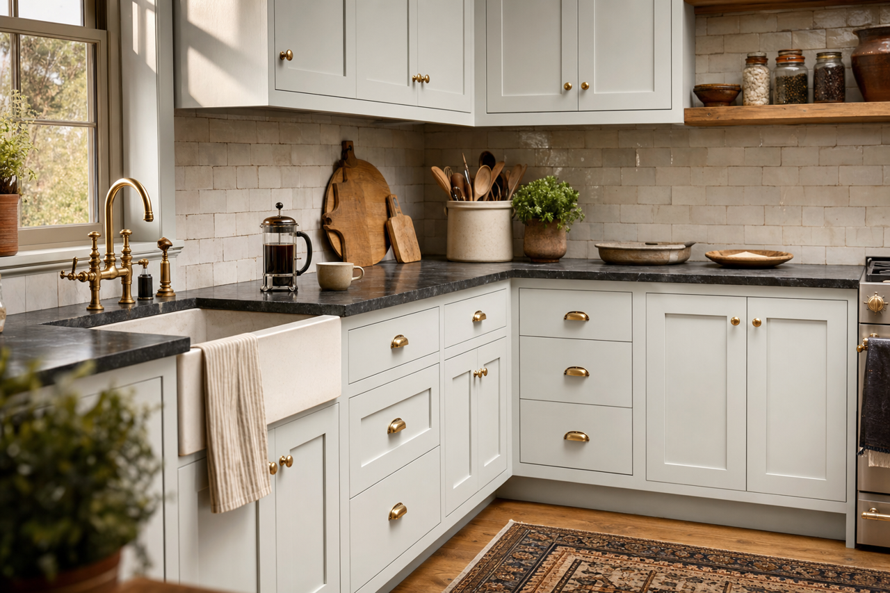 Marilyn's by Benjamin Moore on cabinets