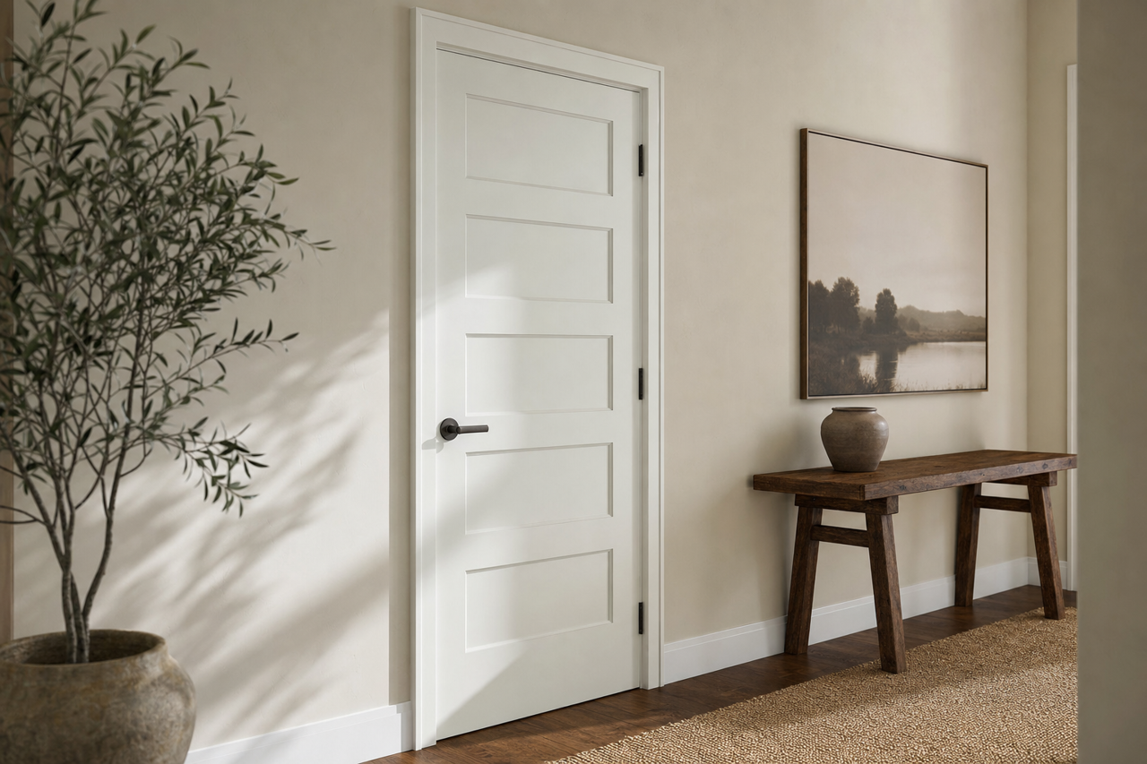 Wedding by Benjamin Moore on interior-doors