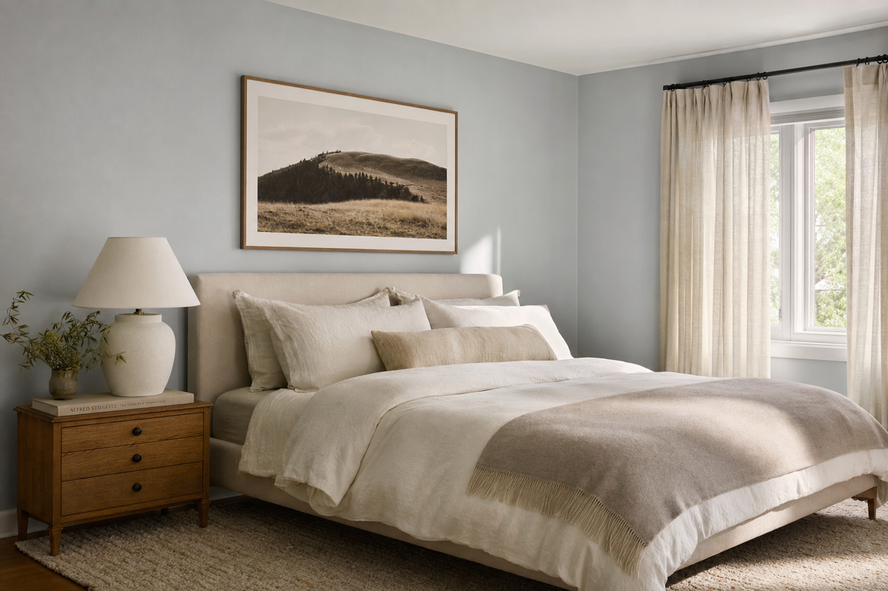 Gray by Benjamin Moore on interiors