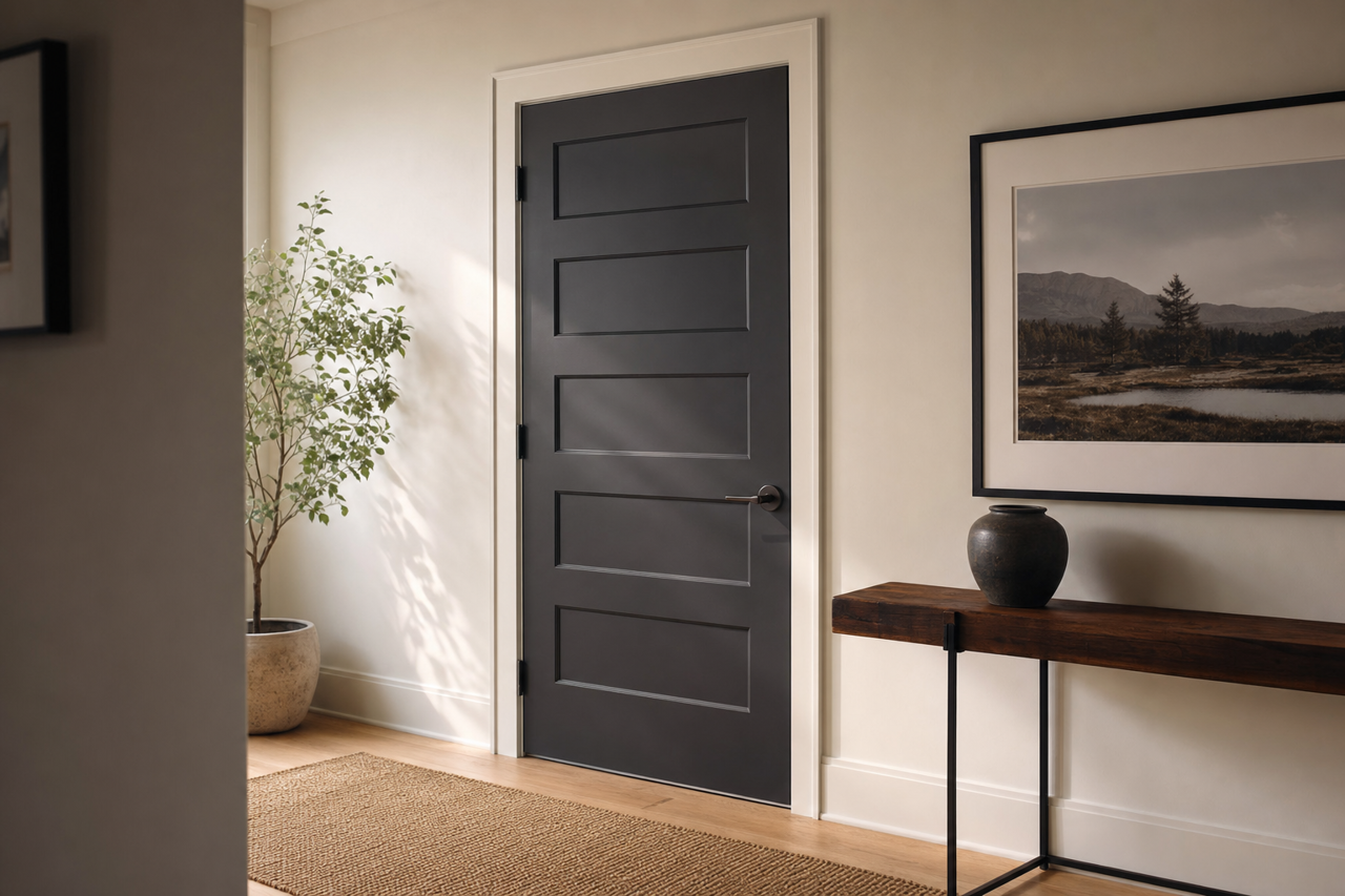 Twilight by Benjamin Moore on interior-doors