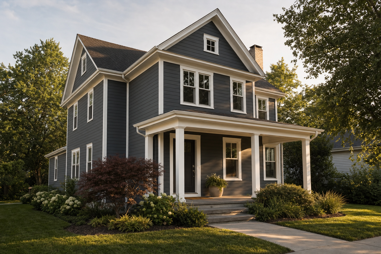 Gravel by Benjamin Moore on exterior