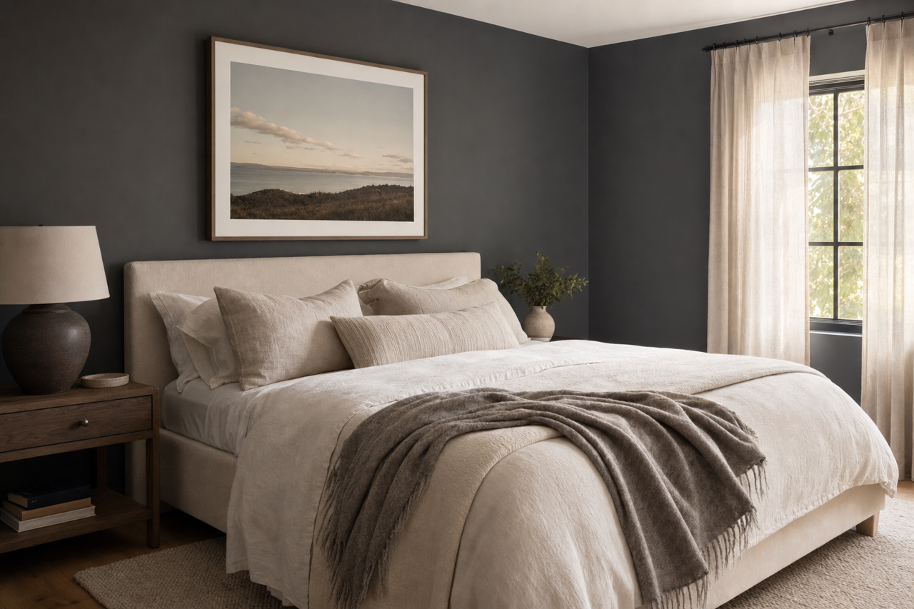 Gravel by Benjamin Moore on interiors