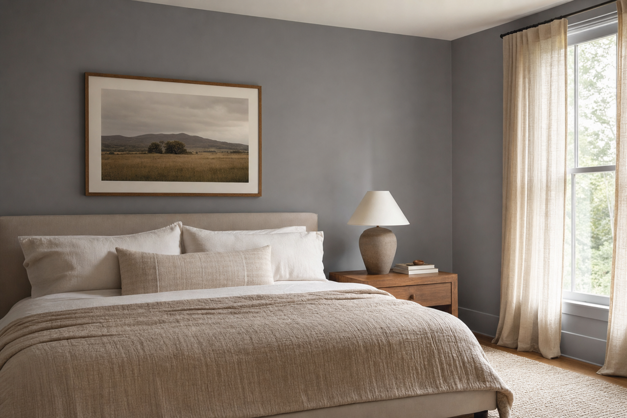 Wolf by Benjamin Moore on interiors