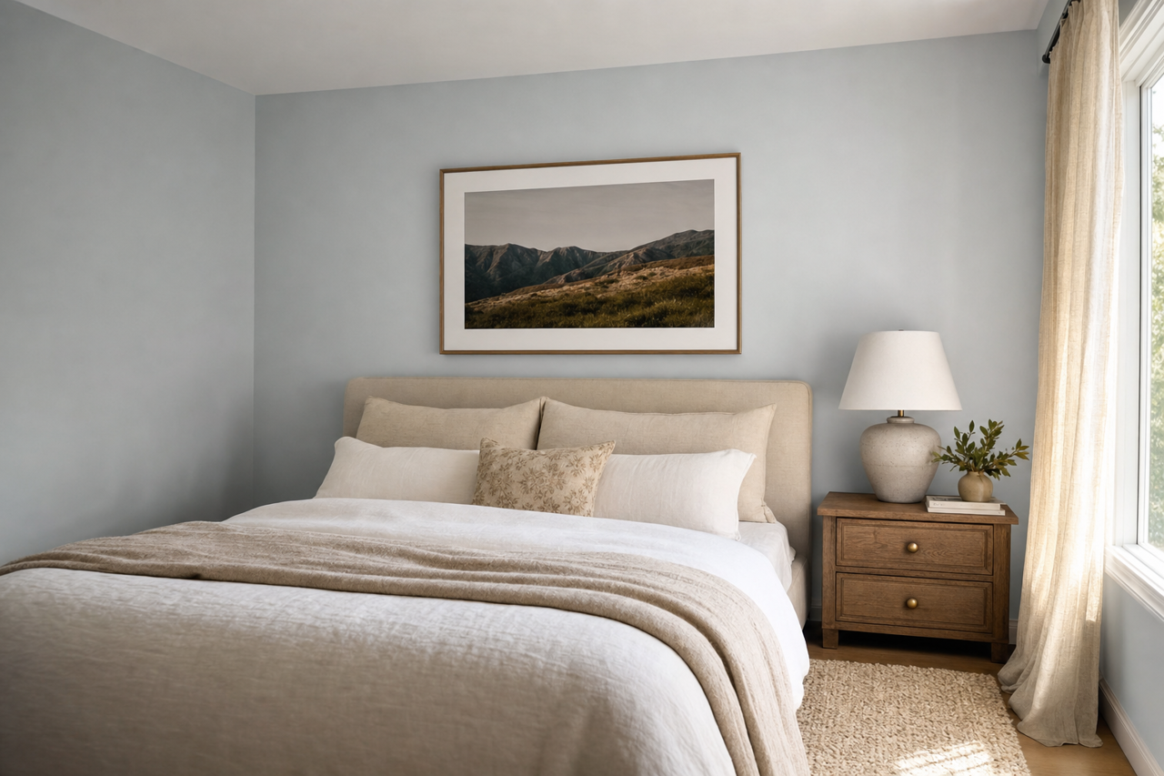 Feather by Benjamin Moore on interiors