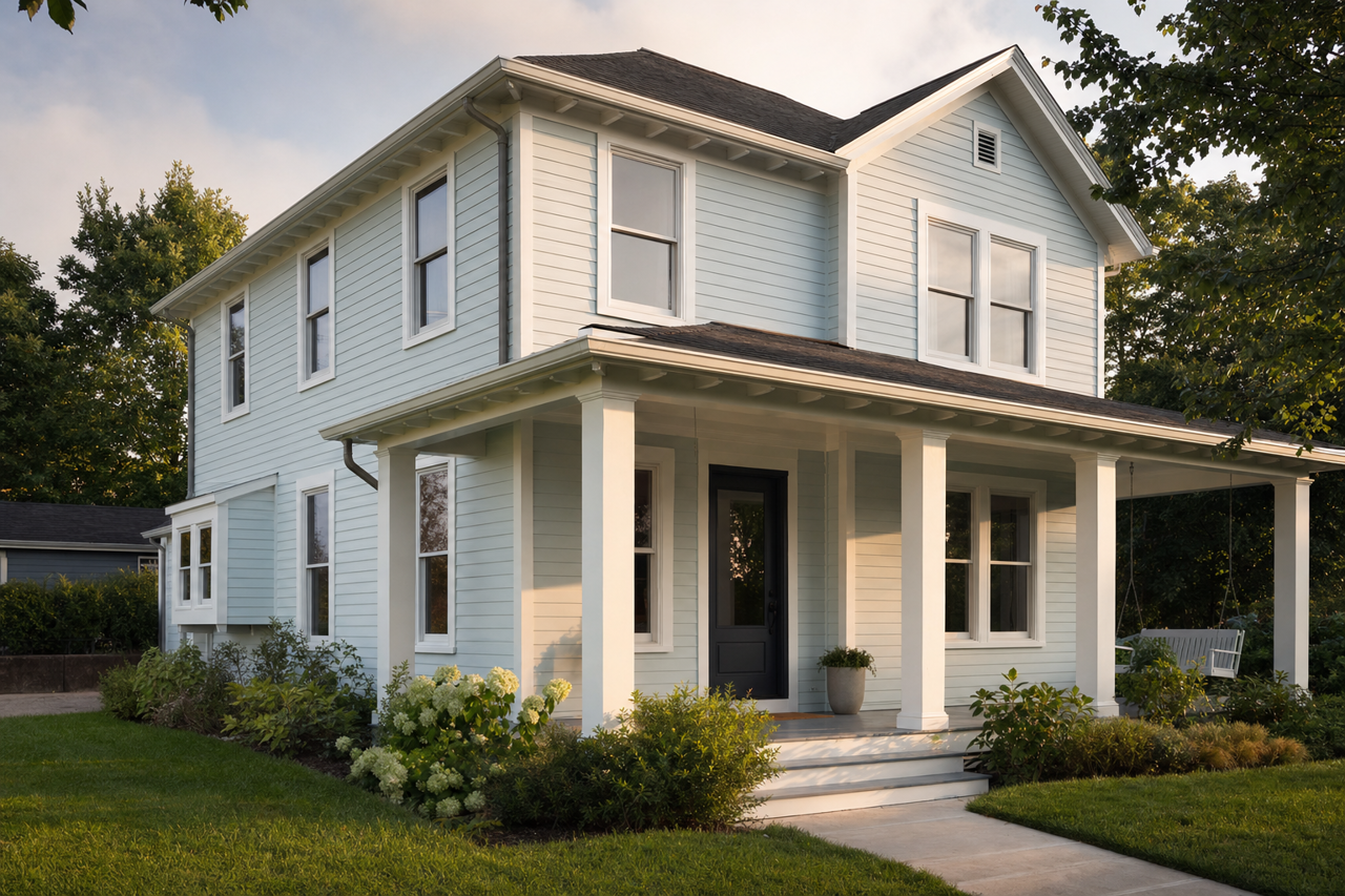 Cascade by Benjamin Moore on exterior