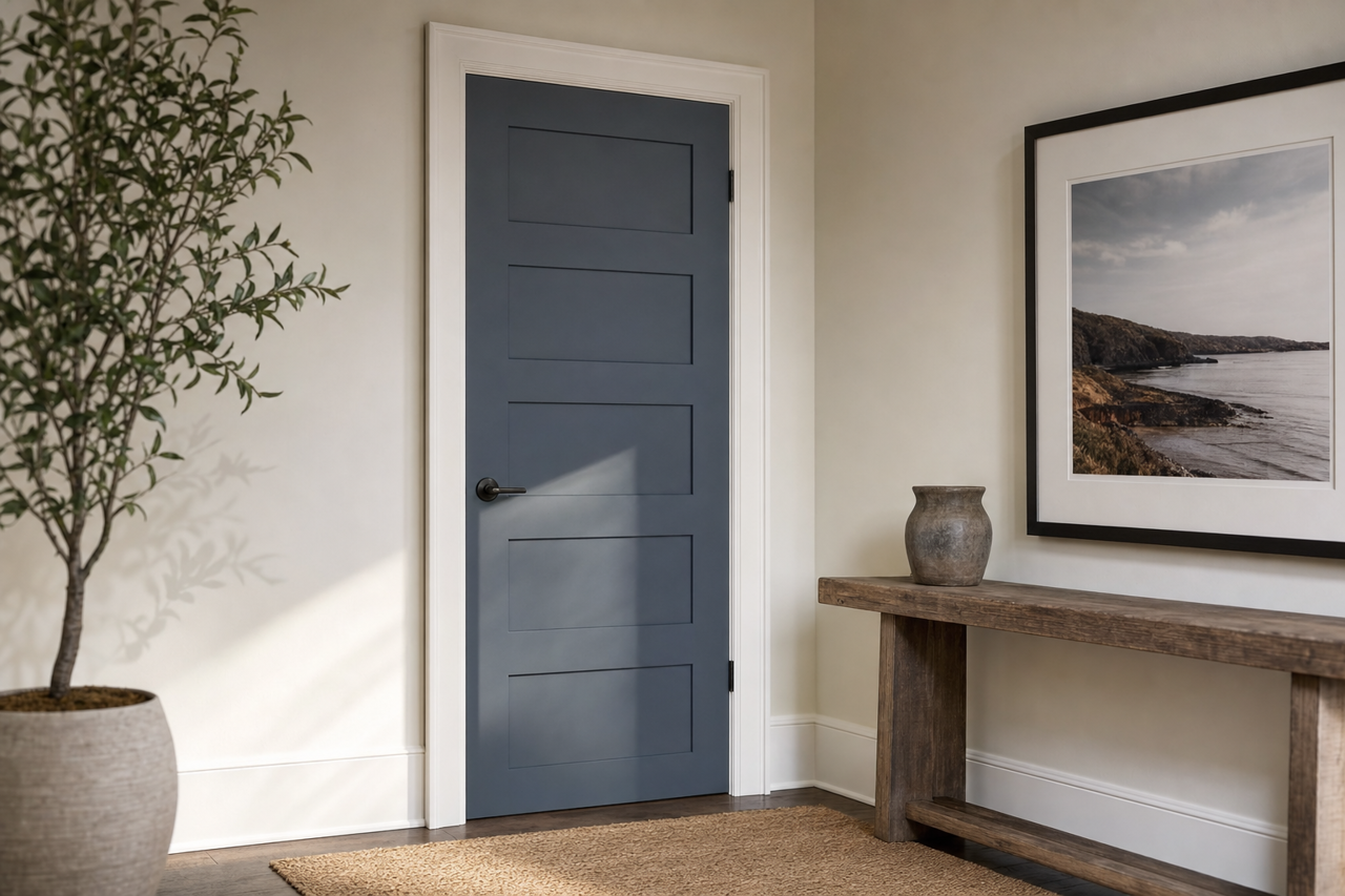 Evening by Benjamin Moore on interior-doors