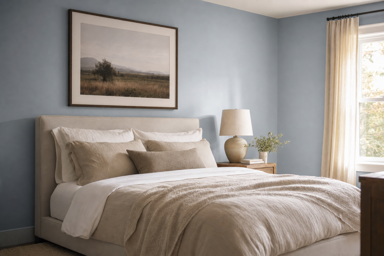 November by Benjamin Moore on interiors