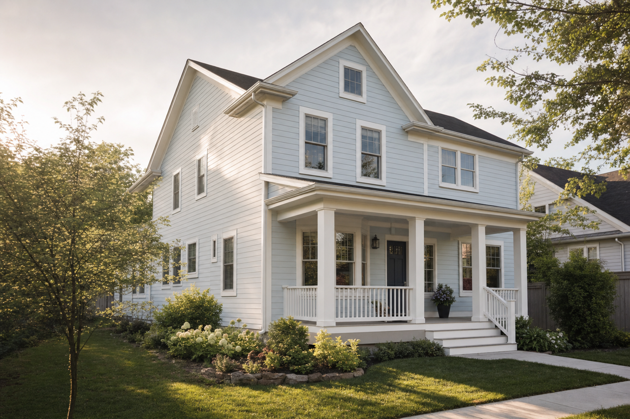 Beacon by Benjamin Moore on exterior