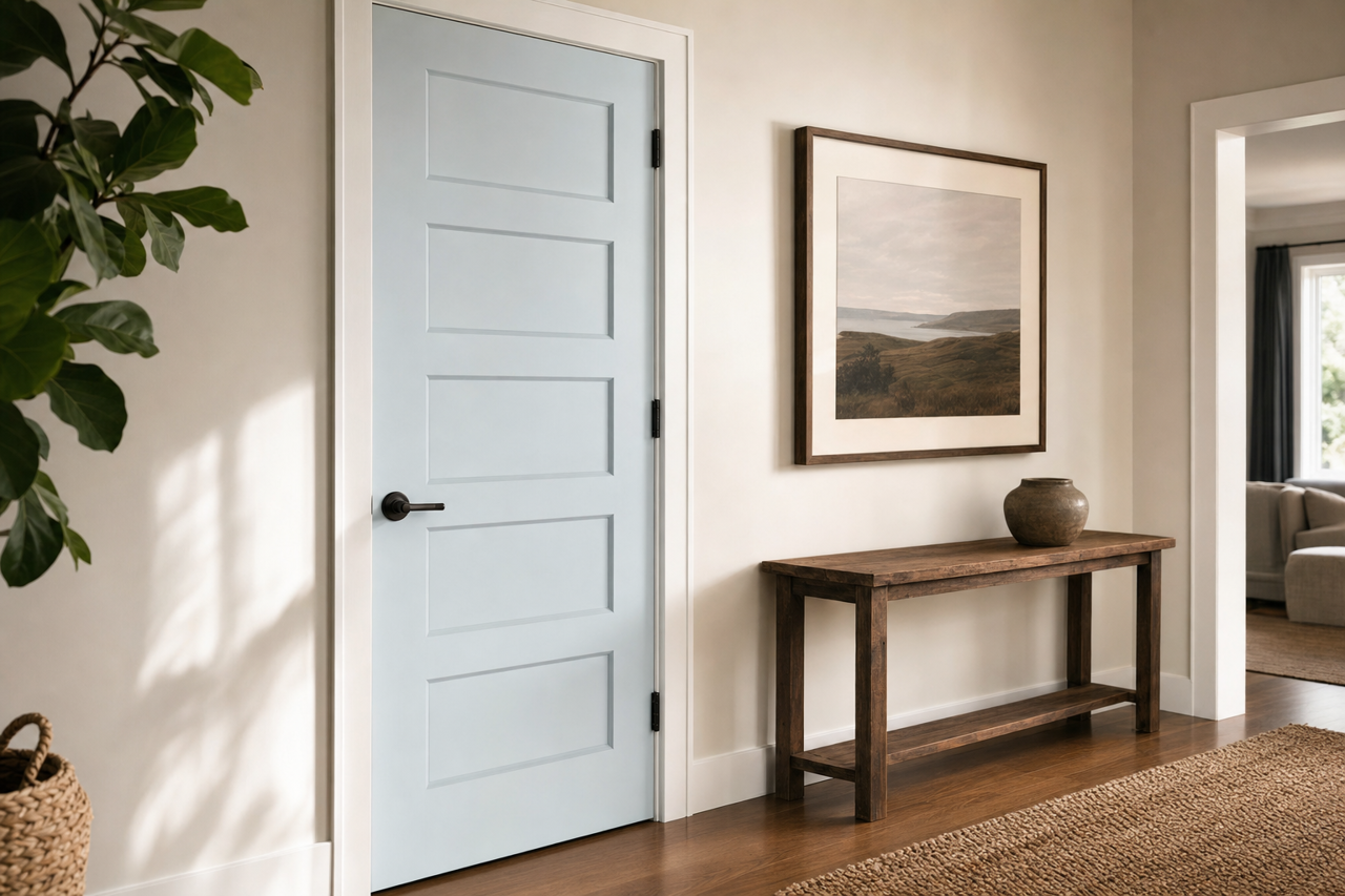 Beacon by Benjamin Moore on interior-doors