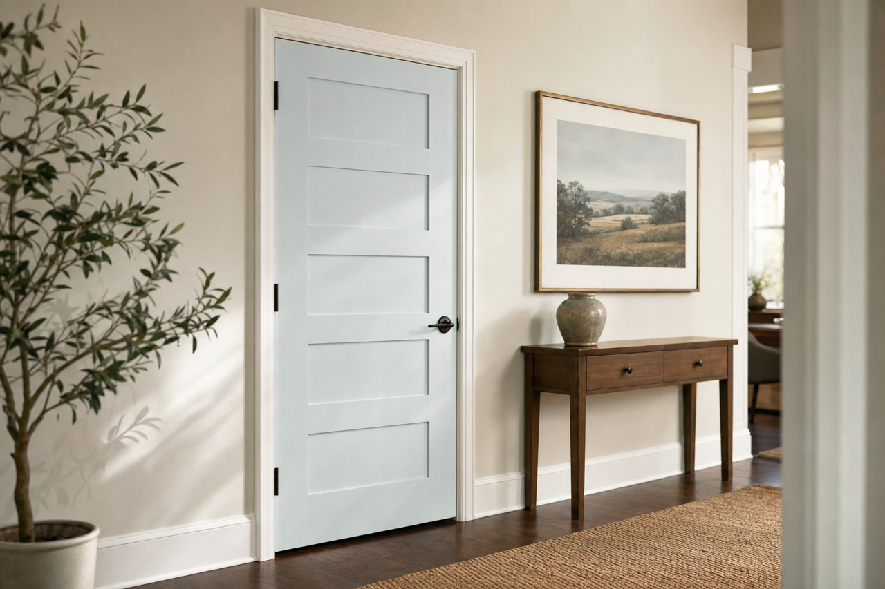 Lily by Benjamin Moore on interior-doors