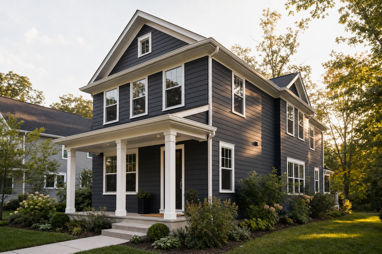 Soot by Benjamin Moore on exterior