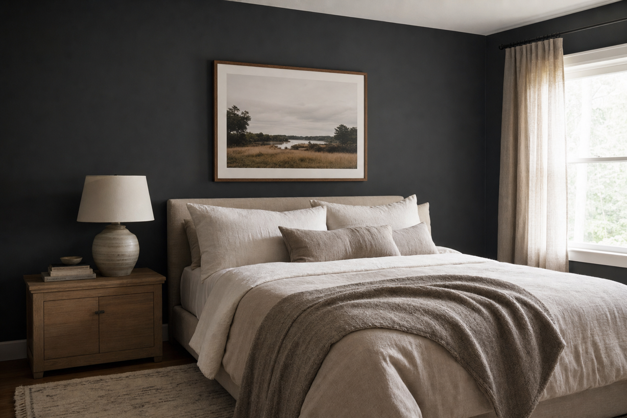 Soot by Benjamin Moore on interiors