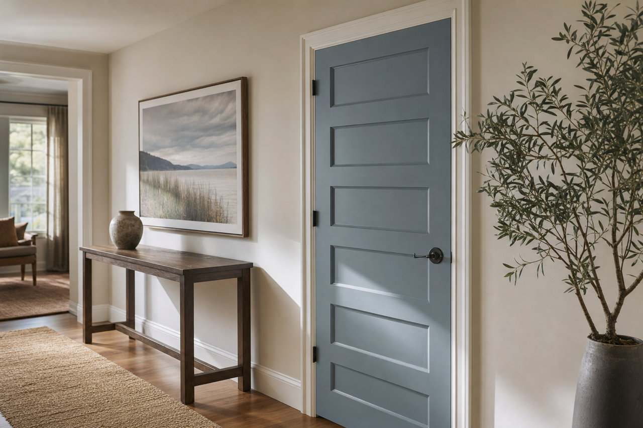 Normandy by Benjamin Moore on interior-doors