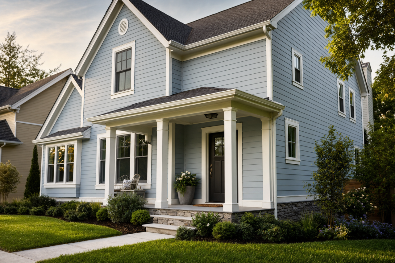 Winter by Benjamin Moore on exterior
