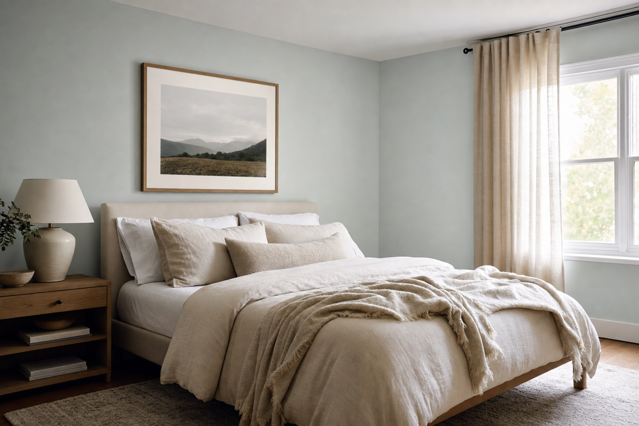 Silver by Benjamin Moore on interiors